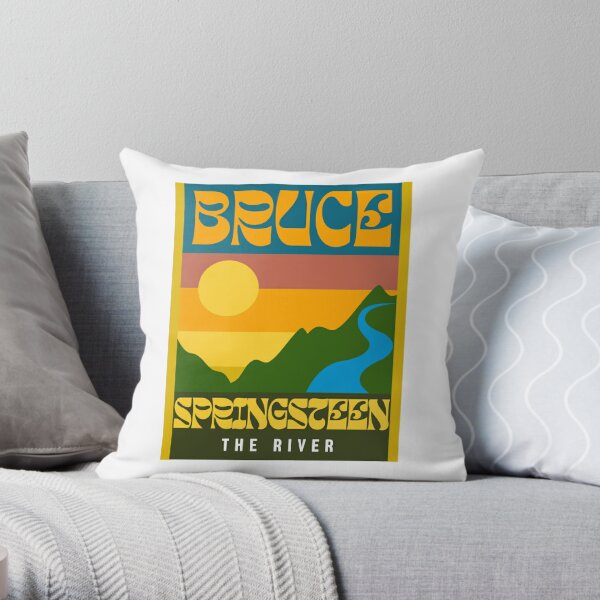 Bruce Springsteen The River Throw Pillow RB1608 product Offical bruce springsteen Merch